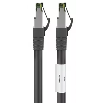 DSIT Cavo di rete RJ45 S/FTP PiMF con cavo grezzo CAT 8 nero 1m