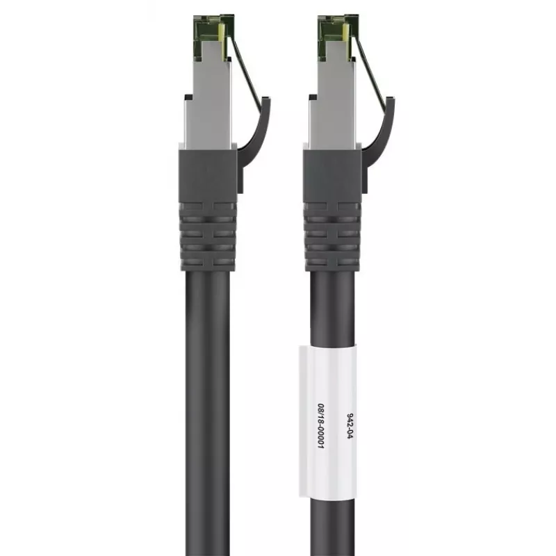 DSIT Cavo di rete RJ45 S/FTP PiMF CAT 8 nero 0,25m