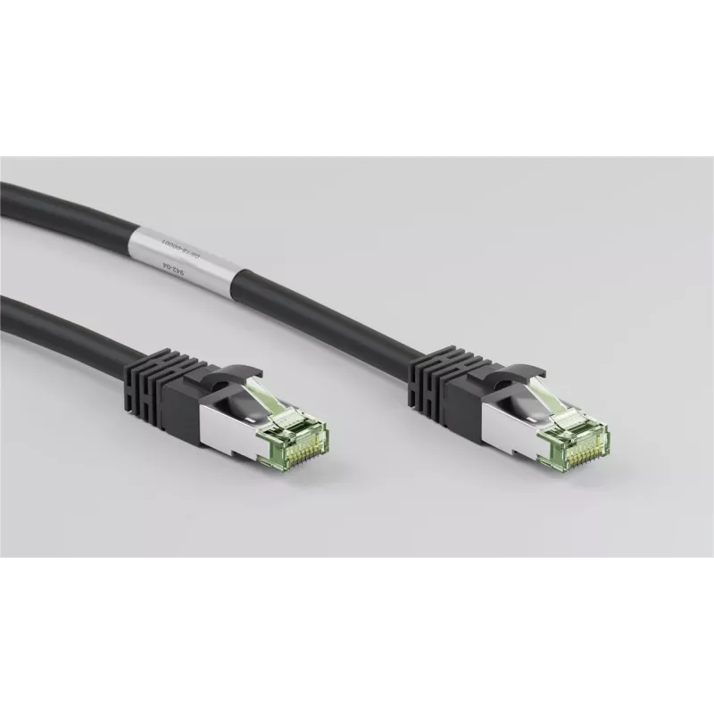 DSIT Cavo di rete RJ45 S/FTP PiMF CAT 8 nero 0,25m