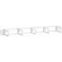 DSIT Pannello di gestione cavi in plastica 19 pollici 1U con spazzola - bianco (DS-1903-W)