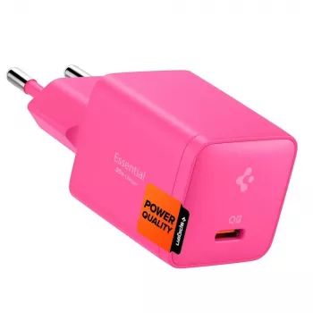 SPIGEN EE301EU-GAN Essential Caricabatterie da rete 1 porta 30W rosa