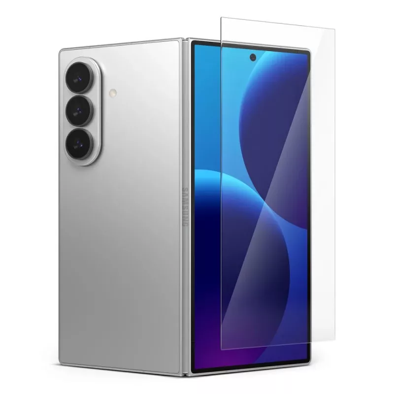 Ringke Cover Display Easy Slide Tempered Glass Screen Protector 2-Pack per Samsung Galaxy Z Fold 8 Ultra Clear