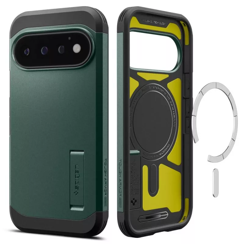Spigen Tough Armor Mag Custodia MagSafe per Google Pixel 11 Pro - Abyss Green