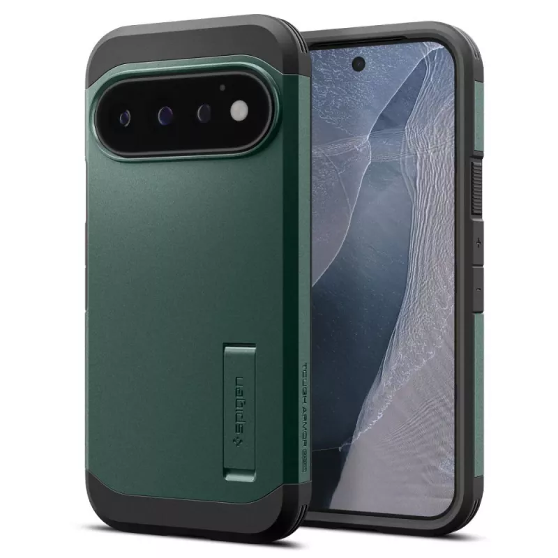 Spigen Tough Armor Mag Custodia MagSafe per Google Pixel 11 Pro - Abyss Green