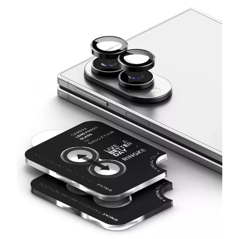 Ringke Cornice fotocamera confezione da 2 per Samsung Galaxy Z Fold 8 - nero