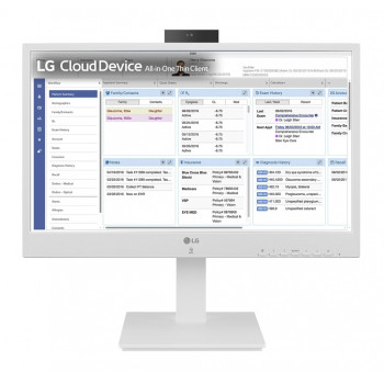 LG 24CR671N-2P Thin Client All-in-One 23,8 pollici Full HD con Intel Pentium N4200, 4GB RAM, 16GB eMMC, senza sistema operativo