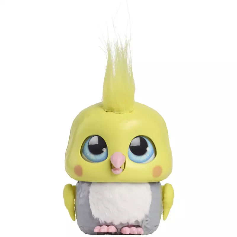 JUST PLAY furReal Handfuls Kakadu giocattolo pappagallo interattivo, bianco rosa giallo, 10+ suoni, da 4 anni