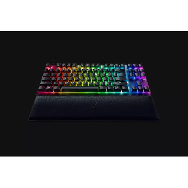 Razer Huntsman V2 Tenkeyless tastiera da gaming ottica cablata, switch Clicky Purple, layout nordico, RGB, nera (RZ03-03941300-R3N1)