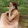 UNIQ Coehl Terrazzo custodia per iPhone 14 Plus / 15 Plus, rosa corallo