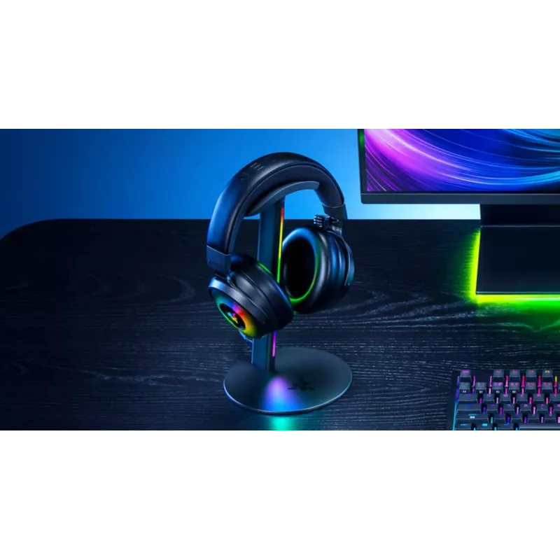 RAZER Base Station V3 Chroma supporto per headset con hub USB 3.1 a 2 porte - nero