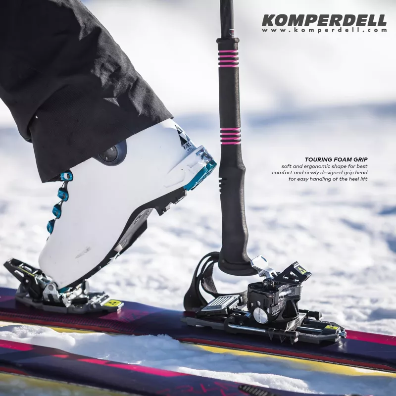 Komperdell Carbon C2 Ultralight bastoncini da sci alpinismo - nero/arancione