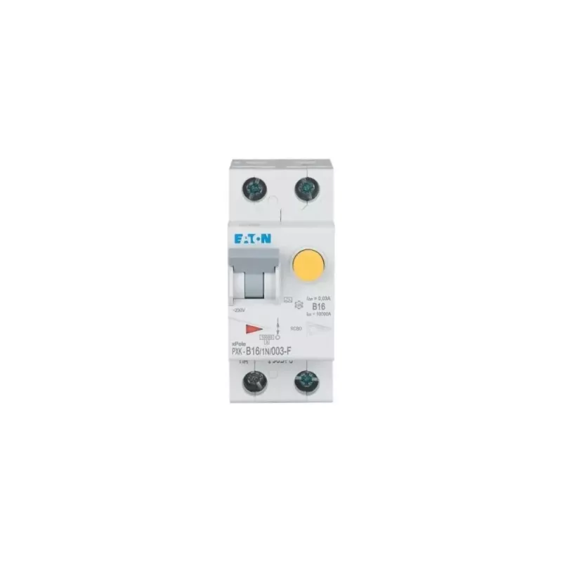 Eaton PXK-B16/1N/003-F interruttore combinato RCBO, B16 1P+N 30mA tipo A, 230V, 6kA, 2TE