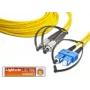 Cavo patch in fibra ottica monomodale duplex Lightwin LDP-09 FC-SC 10.0, da FC a SC, OS2, 10 m, Giallo