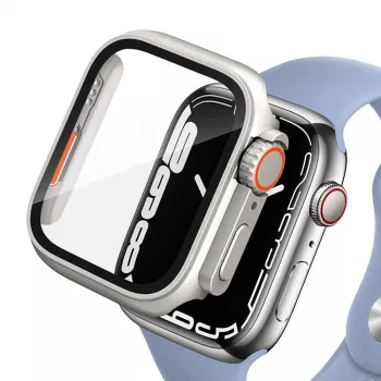 TECH-PROTECT DEFENSE360 Apple Watch 4/5/6/SE (44mm) titanio/arancione custodia robusta con cinturino integrato