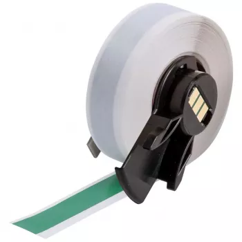 BRADY M6C-500-439-GR etichette in vinile multiuso, 24mm, rosso su bianco, 8m