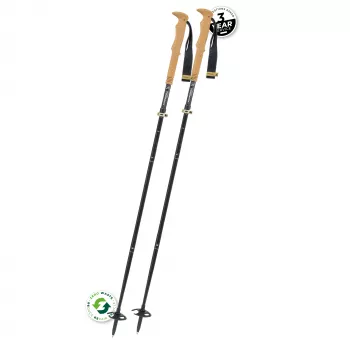 Komperdell FX Lite Carbon Vario Summit Compact bastoncini da trekking - titanio