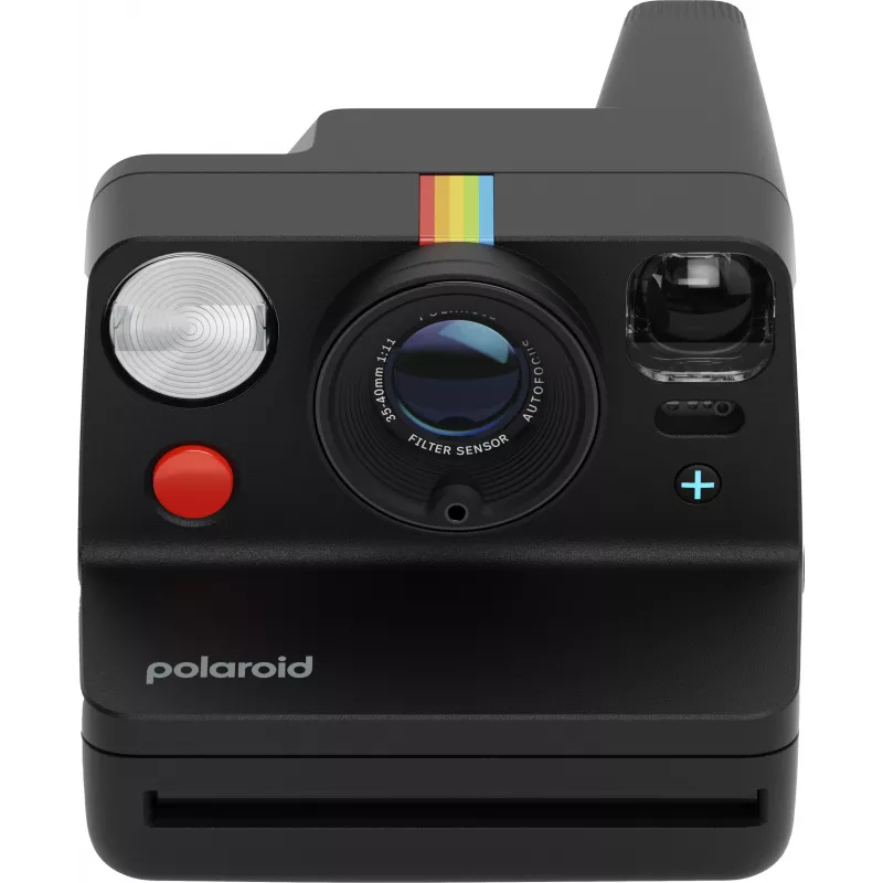 Polaroid Everything Box Now+ Gen 3 nero set fotocamera istantanea con 2x Color 600 pellicola doppio pacchetto