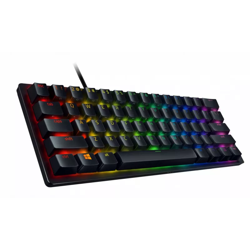 Razer Huntsman Mini 60% tastiera da gaming optomeccanica cablata, layout nordico, RGB, nera (RZ03-03391300-R3N1)
