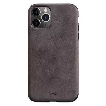 UNIQ Sueve custodia per iPhone 11 Pro in silicone liquido, Taupe Warm Grey