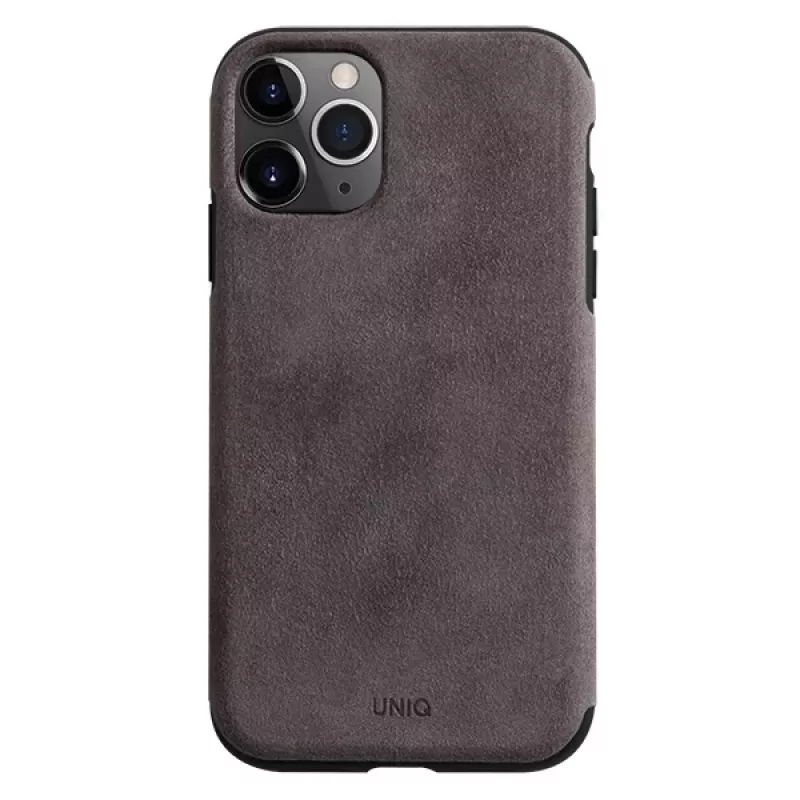 UNIQ Sueve custodia per iPhone 11 Pro in silicone liquido, Taupe Warm Grey