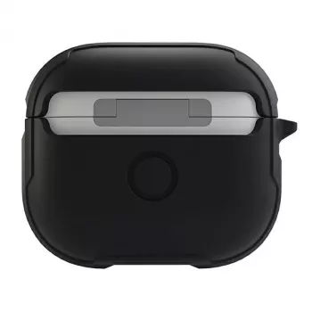 UNIQ Valencia custodia antimicrobica per Apple AirPods 3ª generazione - nero mezzanotte