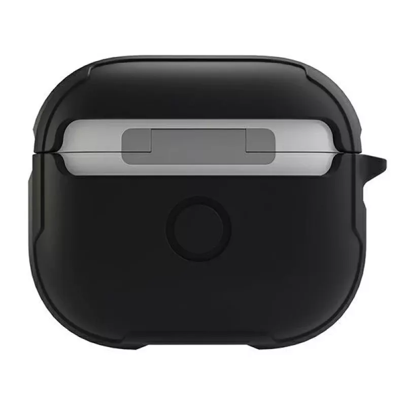 UNIQ Valencia custodia antimicrobica per Apple AirPods 3ª generazione - nero mezzanotte