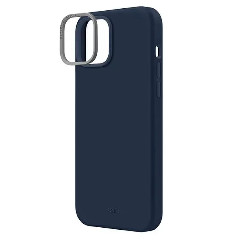 UNIQ Lino Marine Blue custodia per iPhone 14 Plus / 15 Plus 6,7