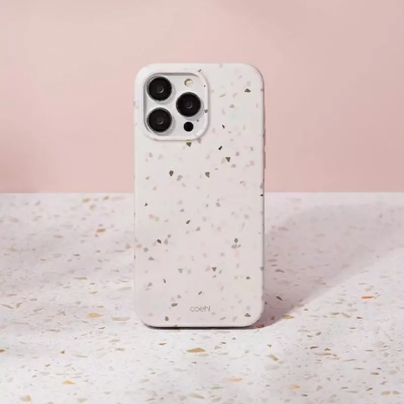 UNIQ Coehl Terrazzo custodia per iPhone 14 Pro Max, arenaria