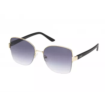 GUESS donna GF00052-5932B occhiali da sole a occhio di gatto, montatura havana, lenti marroni sfumate, 59 mm