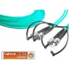 Cavo patch in fibra ottica multimodale duplex Lightwin LDP-50 ST-ST 3.0 OM3, da ST a ST, OM3, 3 m, Acqua