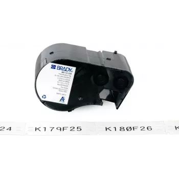 BRADY BMP51/BMP53/M511 etichetta in vinile autolaminante, 25,40 mm x 6,40 m, bianco/traslucido