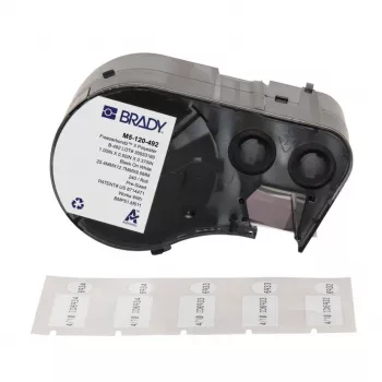 BRADY M5-120-492 Cartuccia per etichettatrice in poliestere FreezerBondz per BMP51/BMP53/M511, bianco, 12,70 mm x 21,34 m
