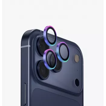 UNIQ Optix Protezione in alluminio per lenti della fotocamera per iPhone 17 Pro / 17 Pro Max con applicatore, opale