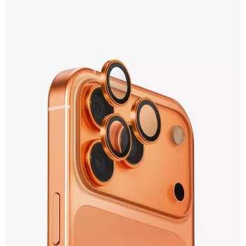 UNIQ Optix Protezione in alluminio per lenti della fotocamera per iPhone 17 Pro / 17 Pro Max con applicatore, opale