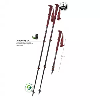 Komperdell Carbon Pro Zero Compact Bastoncini da trekking - Malbec