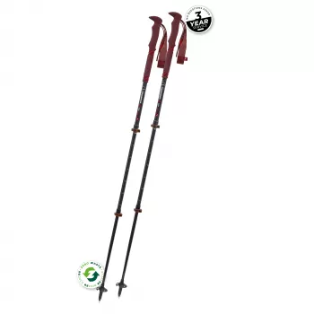 Komperdell Carbon Pro Zero Compact Bastoncini da trekking - Malbec