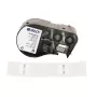 BRADY Cartuccia etichette autolaminanti rotanti per DYMO XTL – 24mm x 4m, nero su bianco/trasparente, poliestere industriale