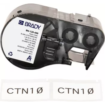 Brady B-427 Set etichette in vinile autolaminanti per BMP21-PLUS, BMP21-LAB, M210, M211 – 25,4 mm x 19,05 mm, bianco/trasparente, acrilico permanente, trasferimento termico (M4-128-499)