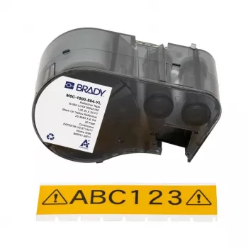BRADY BMP51/BMP53/M511 Etichetta in vinile autolaminante, bianco/trasparente, larghezza 1 pollice, rotolo 21 ft