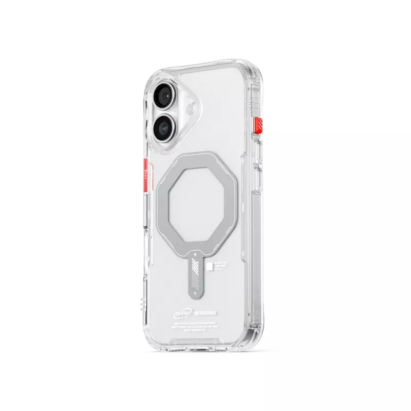 Skinarma Saido Custodia di ricarica magnetica per iPhone 17 - trasparente