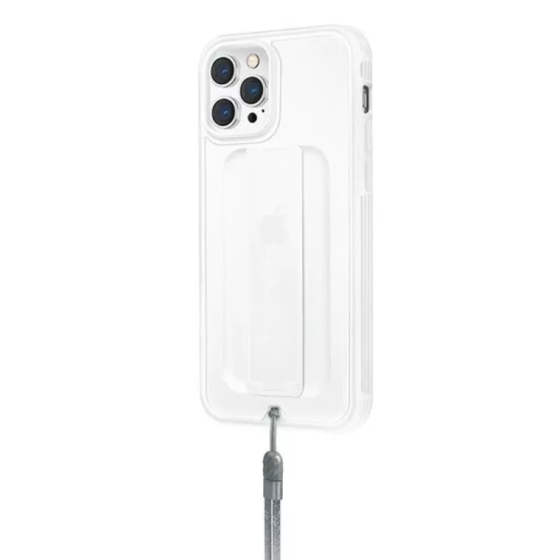 UNIQ Heldro Custodia antimicrobica per iPhone 12/12 Pro 6,1 pollici Natural Frost