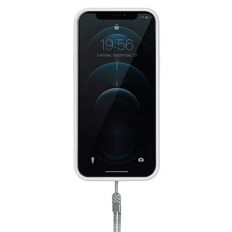 UNIQ Heldro Custodia antimicrobica per iPhone 12/12 Pro 6,1 pollici Natural Frost