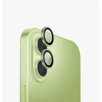 UNIQ Optix Protezione in alluminio per obiettivo fotocamera per iPhone 17 con applicatore verde