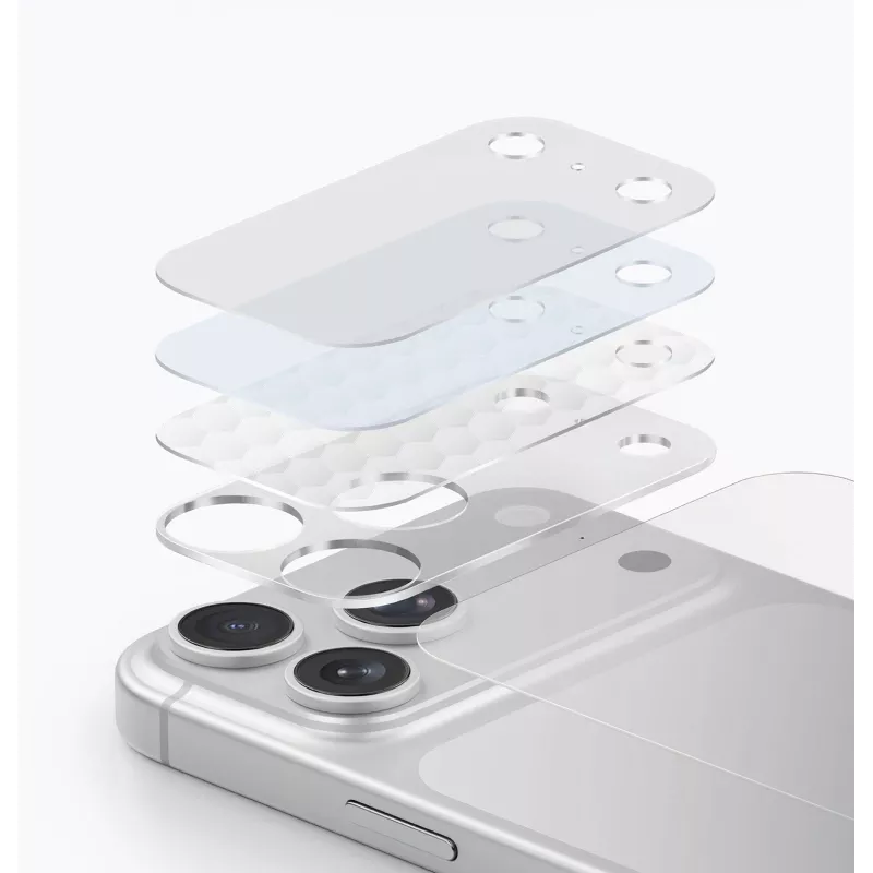UNIQ Optix Aeroshield+ Protezione modulo fotocamera per iPhone 17 Pro – trasparente