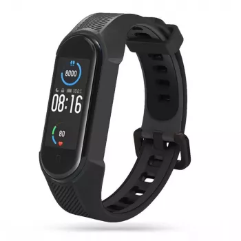 Cinturino in gomma Tech-Protect Armour TPU per Xiaomi Mi Band 7, nero