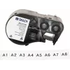 Brady M4C-375-422 cartuccia etichetta in vinile autolaminante per stampanti BMP41/BMP51/BMP53/M511, bianco, 25,4 mm x 6,4 m