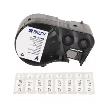 BRADY M5-118-7425 cartuccia etichetta PermaSleeve in guaina termorestringente per BMP51/BMP53/M511, bianco, 38,1mm x 2,13m