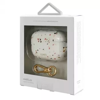 UNIQ Coehl Terrazzo custodia per Apple AirPods Pro - bianco naturale