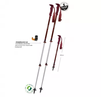 Komperdell Trailmaster Zero Compact bastoncini da trekking - Malbec