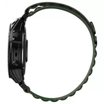 TECH-PROTECT NYLON PRO cinturino per Garmin Fenix 5 / 6 / 6 Pro / 7, 22 mm QuickFit, verde militare